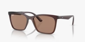 culos de Sol Ray Ban RB4372L 667173 - Marrom translcido